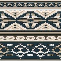 originaire de américain Indien ornement modèle géométrique ethnique textile texture tribal aztèque modèle navajo mexicain en tissu mer