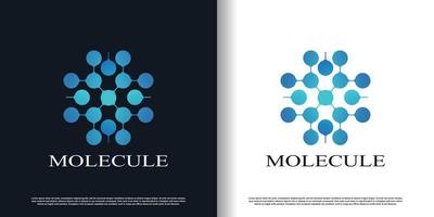 molécule logo conception avec Créatif concept prime vecteur