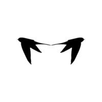 en volant paire de le avaler oiseau silhouette pour logo, pictogramme, site Internet. art illustration ou graphique conception élément. vecteur illustration
