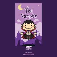 vampire Halloween costume personnage vecteur