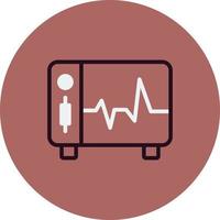 ecg moniteur vecteur icône