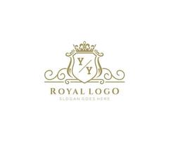 initiale aa lettre luxueux marque logo modèle, pour restaurant, royalties, boutique, café, hôtel, héraldique, bijoux, mode et autre vecteur illustration.