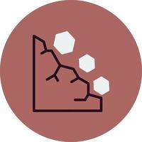 icône de vecteur de glissement de terrain