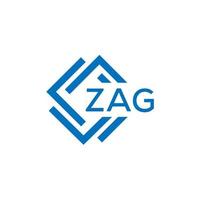 zag La technologie lettre logo conception sur blanc Contexte. zag Créatif initiales La technologie lettre logo concept. zag technologie vecteur