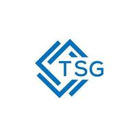 tsg La technologie lettre logo conception sur blanc Contexte. tsg Créatif initiales La technologie lettre logo concept. tsg La technologie lettre conception. vecteur