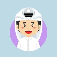 avatar de une Qatar personnage vecteur