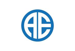 initiale ae lettre logo conception, vecteur conception concept
