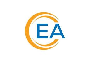 initiale ae-ea lettre logo conception, vecteur illustration