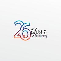 ans anniversaire célébration logo design comique de couleurs bleues. logo anniversaire isolé sur fond blanc vecteur