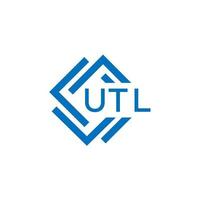 utl La technologie lettre logo conception sur blanc Contexte. utl Créatif initiales La technologie lettre logo concept. utl La technologie lettre conception. vecteur