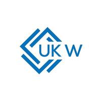 ukw La technologie lettre logo conception sur blanc Contexte. ukw Créatif initiales La technologie lettre logo concept. ukw La technologie lettre conception. vecteur