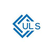 uls La technologie lettre logo conception sur blanc Contexte. uls Créatif initiales La technologie lettre logo concept. uls La technologie lettre conception. vecteur