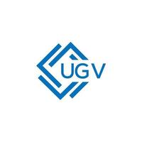 ugv La technologie lettre logo conception sur blanc Contexte. ugv Créatif initiales La technologie lettre logo concept. ugv La technologie lettre conception. vecteur