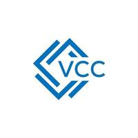 vcc La technologie lettre logo conception sur blanc Contexte. vcc Créatif initiales La technologie lettre logo concept. vcc La technologie lettre conception. vecteur