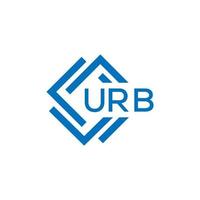 urb La technologie lettre logo conception sur blanc Contexte. urb Créatif initiales La technologie lettre logo concept. urb La technologie lettre conception. vecteur