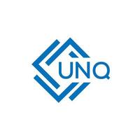 unq La technologie lettre logo conception sur blanc Contexte. unq Créatif initiales La technologie lettre logo concept. unq La technologie lettre conception. vecteur