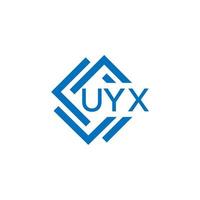 uyx La technologie lettre logo conception sur blanc Contexte. uyx Créatif initiales La technologie lettre logo concept. uyx La technologie lettre conception. vecteur