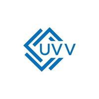UVV La technologie lettre logo conception sur blanc Contexte. UVV Créatif initiales La technologie lettre logo concept. UVV La technologie lettre conception. vecteur