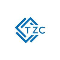 tzc La technologie lettre logo conception sur blanc Contexte. tzc Créatif initiales La technologie lettre logo concept. tzc La technologie lettre conception. vecteur