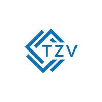 tzv La technologie lettre logo conception sur blanc Contexte. tzv Créatif initiales La technologie lettre logo concept. tzv La technologie lettre conception. vecteur