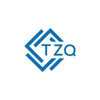 tzq La technologie lettre logo conception sur blanc Contexte. tzq Créatif initiales La technologie lettre logo concept. tzq La technologie lettre conception. vecteur