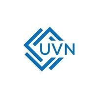 uvn La technologie lettre logo conception sur blanc Contexte. uvn Créatif initiales La technologie lettre logo concept. uvn La technologie lettre conception. vecteur