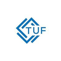 tuf La technologie lettre logo conception sur blanc Contexte. tuf Créatif initiales La technologie lettre logo concept. tuf La technologie lettre conception. vecteur