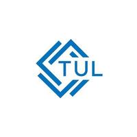 tul La technologie lettre logo conception sur blanc Contexte. tul Créatif initiales La technologie lettre logo concept. tul La technologie lettre conception. vecteur