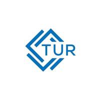 tur La technologie lettre logo conception sur blanc Contexte. tur Créatif initiales La technologie lettre logo concept. tur La technologie lettre conception. vecteur