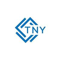 tny La technologie lettre logo conception sur blanc Contexte. tny Créatif initiales La technologie lettre logo concept. tny La technologie lettre conception. vecteur