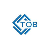 tob La technologie lettre logo conception sur blanc Contexte. tob Créatif initiales La technologie lettre logo concept. tob La technologie lettre conception. vecteur