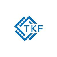 tkf La technologie lettre logo conception sur blanc Contexte. tkf Créatif initiales La technologie lettre logo concept. tkf La technologie lettre conception. vecteur