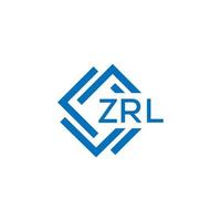 zrl La technologie lettre logo conception sur blanc Contexte. zrl Créatif initiales La technologie lettre logo concept. zrl La technologie lettre conception. vecteur