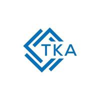 tka La technologie lettre logo conception sur blanc Contexte. tka Créatif initiales La technologie lettre logo concept. tka La technologie lettre conception. vecteur