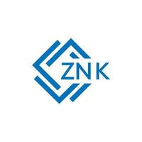 znk La technologie lettre logo conception sur blanc Contexte. znk Créatif initiales La technologie lettre logo concept. znk La technologie lettre conception. vecteur