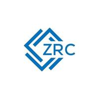 ZRC La technologie lettre logo conception sur blanc Contexte. ZRC Créatif initiales La technologie lettre logo concept. ZRC La technologie lettre conception. vecteur