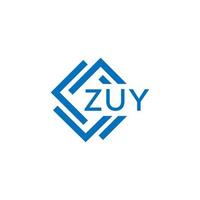 zuy La technologie lettre logo conception sur blanc Contexte. zuy Créatif initiales La technologie lettre logo concept. zuy La technologie lettre conception. vecteur