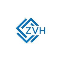 zvh La technologie lettre logo conception sur blanc Contexte. zvh Créatif initiales La technologie lettre logo concept. zvh La technologie lettre conception. vecteur