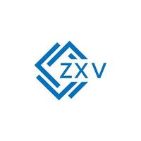 zxv La technologie lettre logo conception sur blanc Contexte. zxv Créatif initiales La technologie lettre logo concept. zxv La technologie lettre conception. vecteur