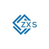 zxs La technologie lettre logo conception sur blanc Contexte. zxs Créatif initiales La technologie lettre logo concept. zxs La technologie lettre conception. vecteur