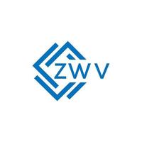 zwv La technologie lettre logo conception sur blanc Contexte. zwv Créatif initiales La technologie lettre logo concept. zwv La technologie lettre conception. vecteur