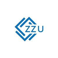 zzu La technologie lettre logo conception sur blanc Contexte. zzu Créatif initiales La technologie lettre logo concept. zzu La technologie lettre conception. vecteur
