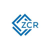 zcr La technologie lettre logo conception sur blanc Contexte. zcr Créatif initiales La technologie lettre logo concept. zcr La technologie lettre conception. vecteur