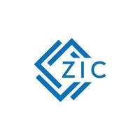 zic La technologie lettre logo conception sur blanc Contexte. zic Créatif initiales La technologie lettre logo concept. zic La technologie lettre conception. vecteur