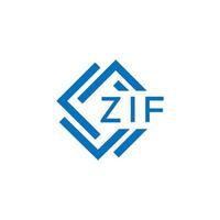 zif La technologie lettre logo conception sur blanc Contexte. zif Créatif initiales La technologie lettre logo concept. zif La technologie lettre conception. vecteur