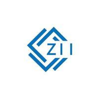 zii La technologie lettre logo conception sur blanc Contexte. zii Créatif initiales La technologie lettre logo concept. zii La technologie lettre conception. vecteur