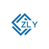 zly La technologie lettre logo conception sur blanc Contexte. zly Créatif initiales La technologie lettre logo concept. zly La technologie lettre conception. vecteur