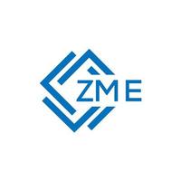 zme La technologie lettre logo conception sur blanc Contexte. zme Créatif initiales La technologie lettre logo concept. zme La technologie lettre conception. vecteur