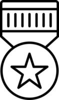 icône de vecteur d'insigne militaire