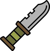 militaire couteau vecteur icône